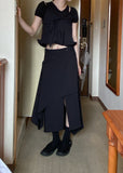 OVERLAY FOLD SKIRT