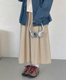 Gini Dot Balloon Long Skirt