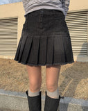 Hinari Pocket Denim Mini Skirt