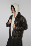 SHEEN LEATHER JUMPER