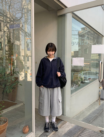 Ukoyu Banding Bermuda Cargo Pants