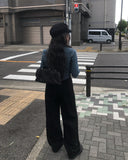 Ref Cotton Pintuck Wide Pants