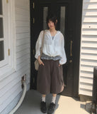 Soan Stripe Patch Big Shoulder Bag