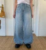 Hishoe Cut Wide Denim Pants