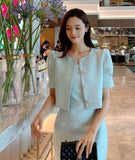 S/S Leviel Puff Tweed Jacket