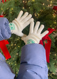 Eltimo Label Ribbed Knit Touch Gloves