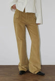 POCKET CORDUROY BOOTCUT PANTS