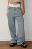 WAIST OVERLAY DENIM