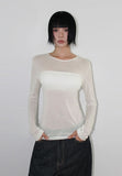 (WOOL) SKIN TENCEL LONGSLEEVE