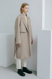 Minimal Open Line Trench Coat Man