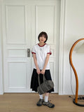 Endley Track Lace Ringer Short Sleeve Tee