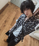 Alo summer linen checked shirt