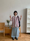 Almos Summer Denim Balloon Wide Pants
