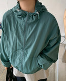 Ahi Crop Hood String Wind Jumper