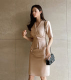 Cellmond Peplum H Line One Piece