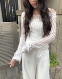 Fundy See-Through Strap Long Sleeve T-Shirt