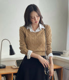 Naillo Layered Shirt Cable Knit