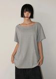 (2-WAY) BUTTON LOOSE TEE