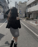 Nuts Washing Denim Mini Skirt