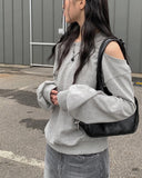 Joying Shoulder Slit Sweatshirt