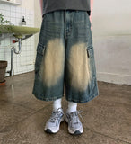 Gus Denim Cargo Bermuda Pants