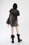 Abel denim belt skirt