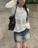 Done Punching Net Loose Fit Knit