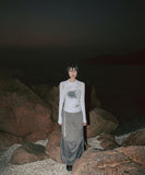 Cut-out Turtleneck Long Sleeve