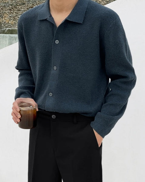【MODERNIF】Hachi cathy collar cardigan modernif (モダンイフ) - ハチキャッシュカラーカーディガン