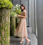 S/S Acid Puff Flare Sha One Piece