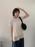 Trel Flower Lace Sleeveless Blouse