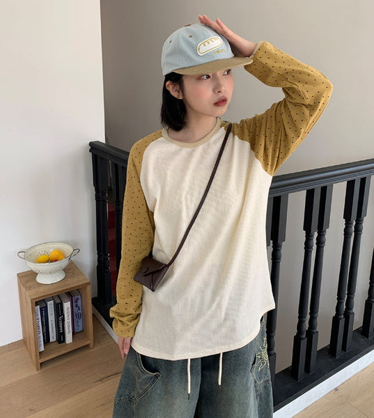 【BAON】Deolve Star Color Matching Long Sleeve Tee BAON (バオン) - ドゥオルブスターカラー長袖Tシャツ / Deolve