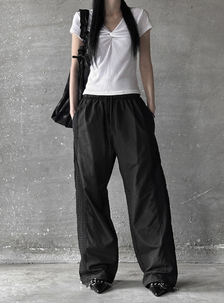 【mnem】Rex lace nylon pants mnem(ムネム) - レックスレースナイロンパンツ / Rex lace nylon