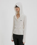 Button Up Lace Hoodie