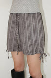 LINEN STRIPE SHORTS