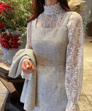 Kisuel Sleeveless Tweed One Piece