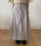 Hesid Summer Banding Nylon Long Skirt