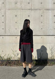 RIBBED SHOULDER KNIT