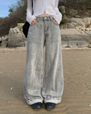 Sarah Washing Grey Wide Pants