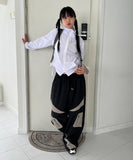 LOUD SHIRRING ZIP-UP