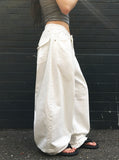 Aloh Summer Back Pocket Cotton Wide Pants