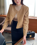 Jenny Suede Crop Jacket