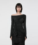 Handmade Twisted One-Shoulder Long Sleeve