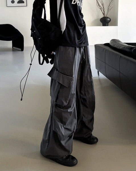 [COSYHARU公式]unbalance cargo balloon nylon pants unbalance cargo balloon nylon pants - COSYHARU | 60% - Asian