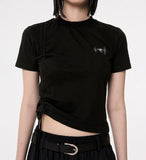 Chiffon Shirring T-Shirts
