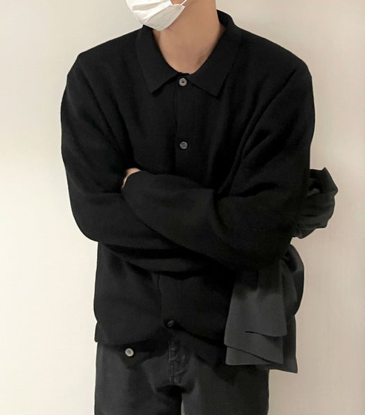 【COSYHARU】Mons collar knit cardigan COSYHARU (コシハル) - モンズカラーニットカーディガン / Mons