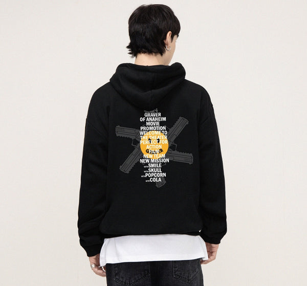 【Expend4bles X GRAVER】Six Gun Smile Hoodie GRAVER(グレーバー) - シックスガンスマイルフーディ