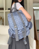 Mukkin Dot Buckle Pocket Backpack