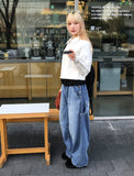 3 BUTTON CARPENTER WIDE DENIM