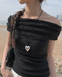 Bold Big Heart Drop Necklace